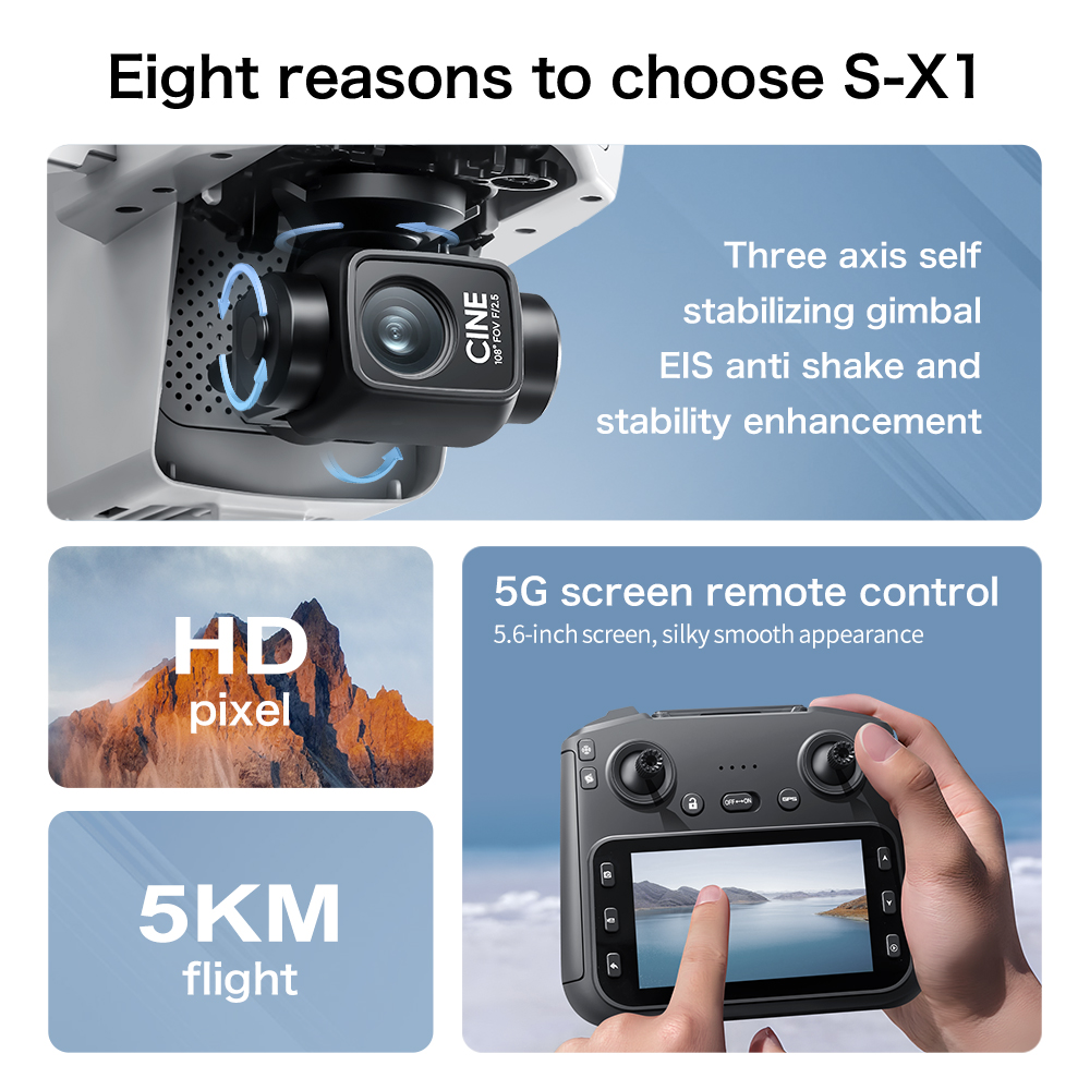 オリジナルS-X1 GPS折りたたみ式RCクアッドコプター  - Drone Ae Rc のレビューと価格