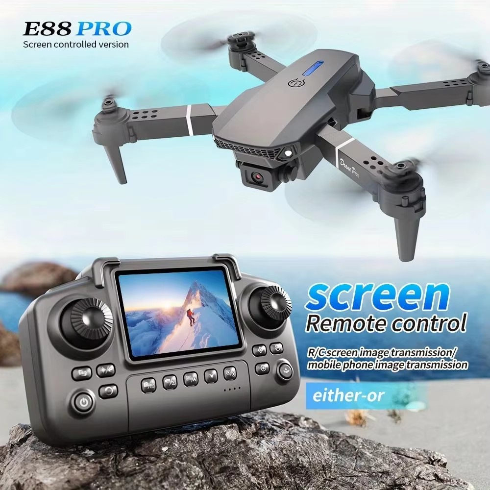 2026年型 新しいE88ドローン。4Kデュアルカメラ搭載、 - Drone E88 Rc Quadcopter のレビューと価格
